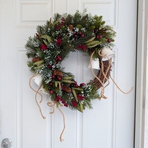 Rustic Bells Holiday Wreath